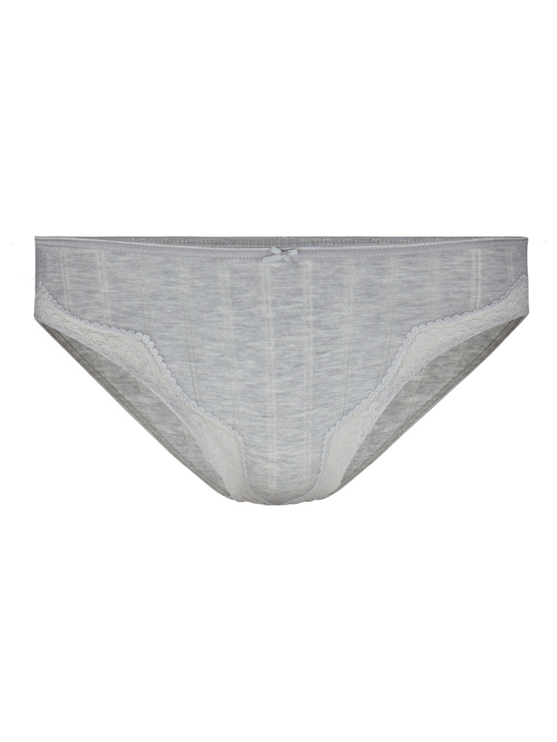 Grey Melange Calida Etude Toujours Brief, Regular Cut Women Underwear | BLPUA-5216