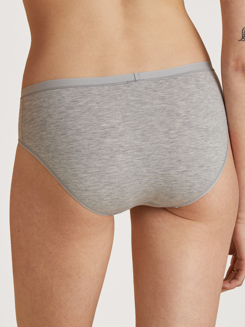 Grey Melange Calida Natural Comfort Brief Women Underwear | JREBK-5930