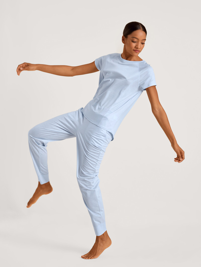 Harmony Blue Calida Dsw Cooling Shirt Short Sleeve Women Deepsleepwear | GFWCO-6345