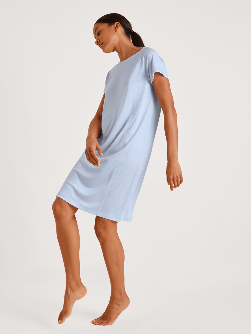 Harmony Blue Calida Dsw Cooling Sleepshirt Women Deepsleepwear | SFMPX-1307