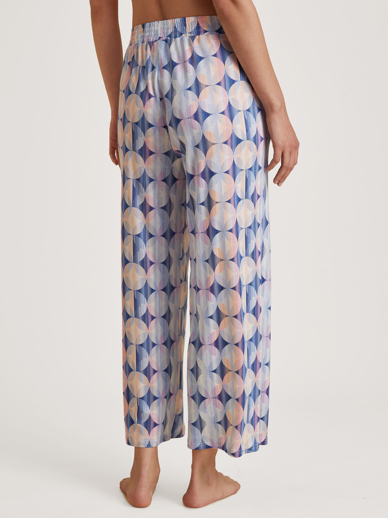 Hydrangea Blue Calida Circular Dreams 7/8 Pants, Cradle To Cradle Certified® Women Sleepwear | GKVWT-4176