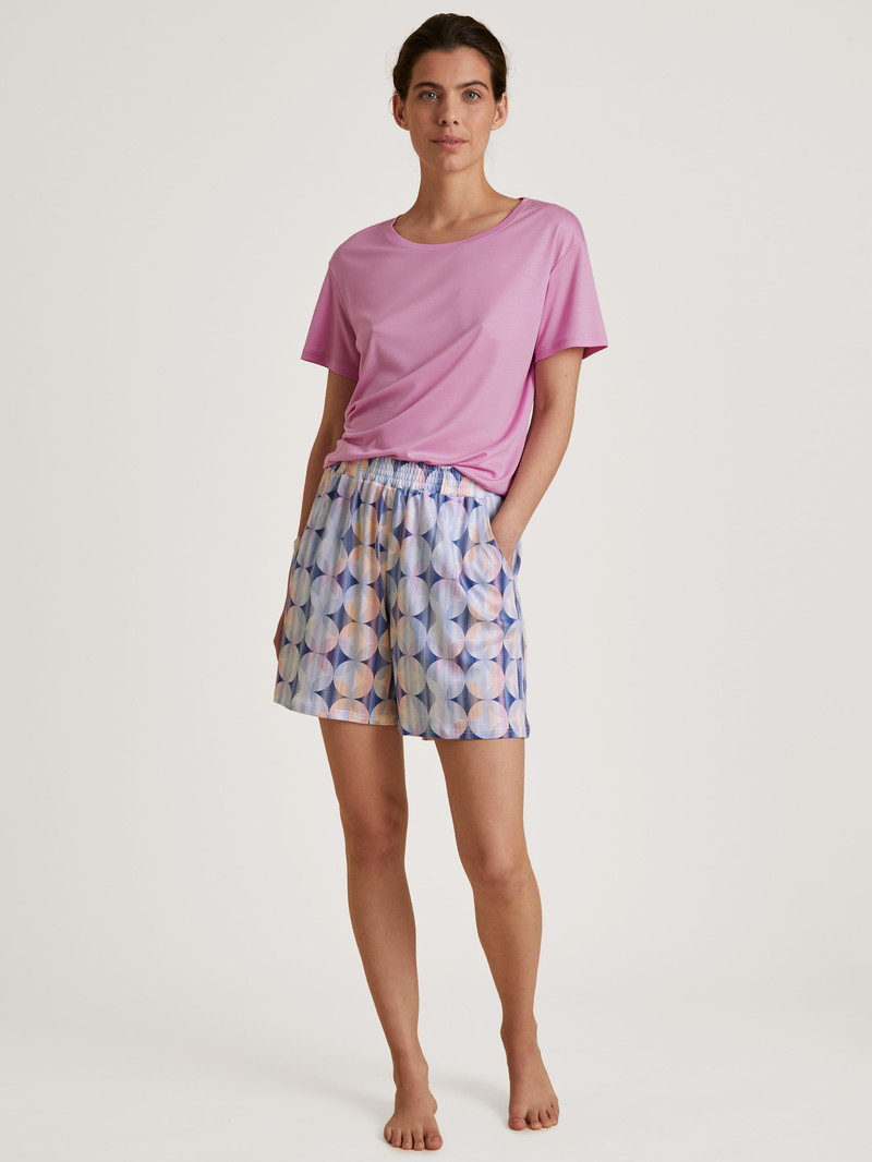 Hydrangea Blue Calida Circular Dreams Shorts, Cradle To Cradle Certified® Women Sleepwear | CKRHF-5630