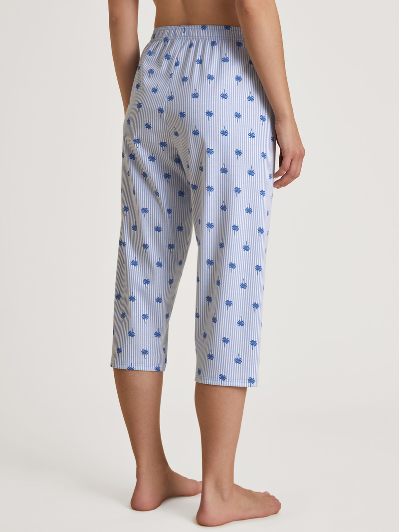 Hydrangea Blue Calida Favourites Serenity 3/4 Pants Women Sleepwear | TSQOV-0321