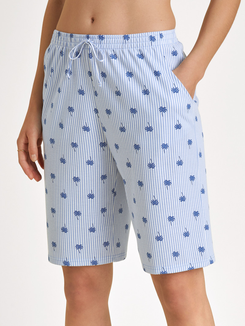 Hydrangea Blue Calida Favourites Serenity Bermudas Women Sleepwear | BDALJ-6395