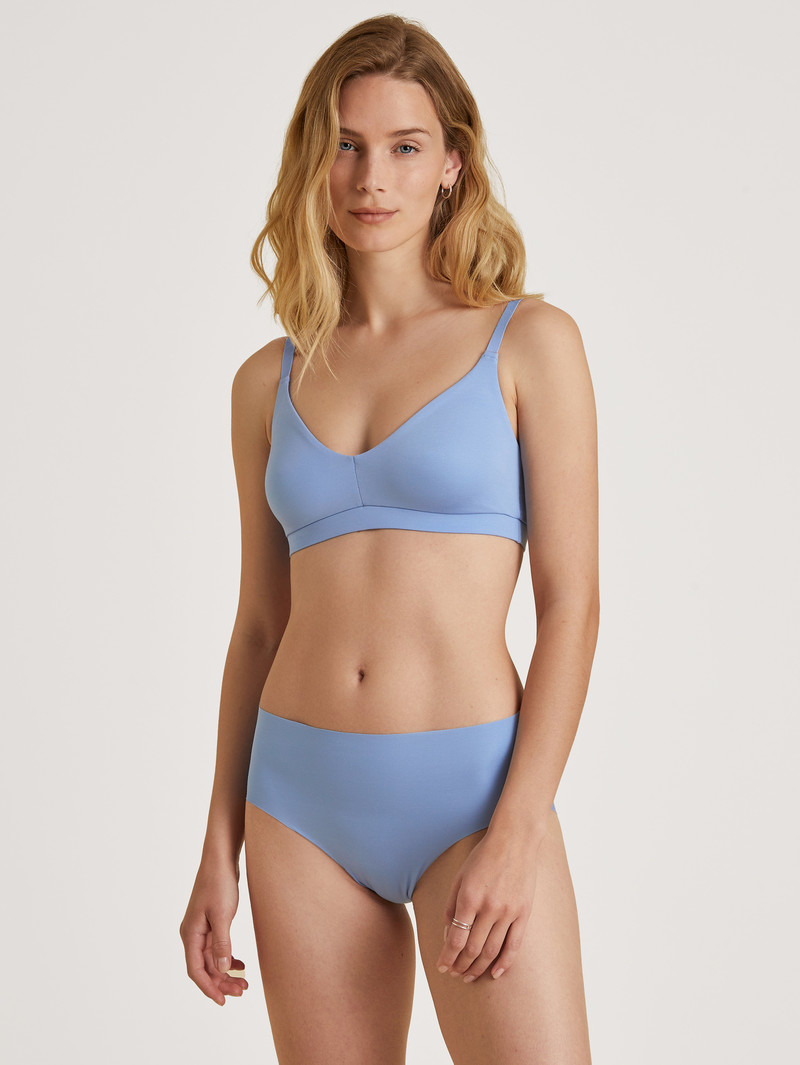 Hydrangea Blue Calida Natural Skin Brief, Cradle To Cradle Certified® Women Underwear | XVIGR-2769