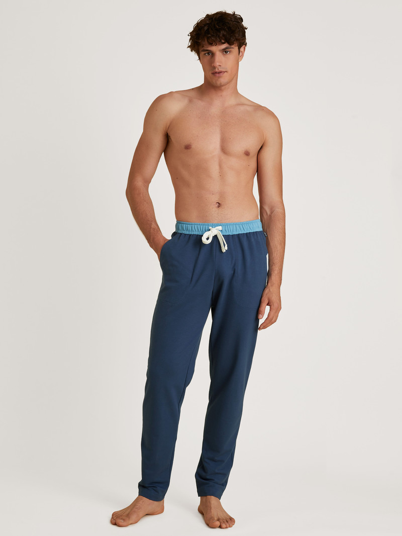 Insignia Blue Calida Circular Refresh Jogging Trousers, Cradle To Cradle Certified® Men Loungewear | NAEKP-6218