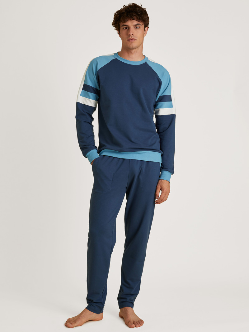 Insignia Blue Calida Circular Refresh Jogging Trousers, Cradle To Cradle Certified® Men Loungewear | NAEKP-6218