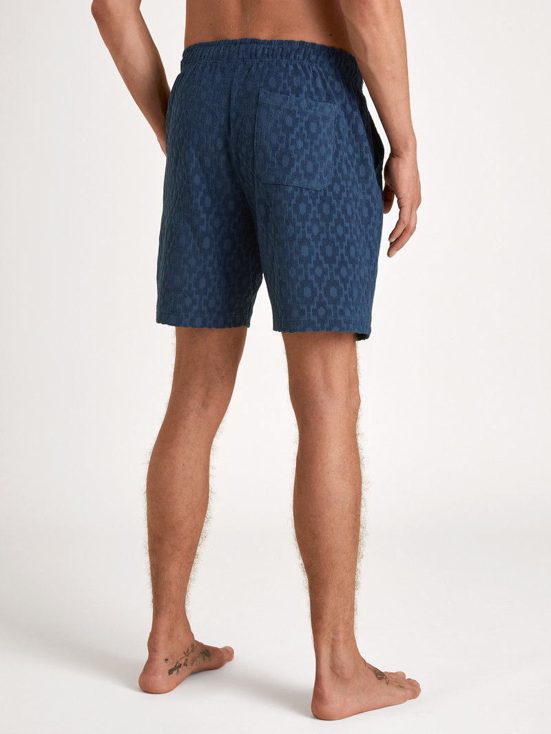 Insignia Blue Calida Rmx Lounge Holiday Bermudas Men Loungewear | ZIVUL-4231