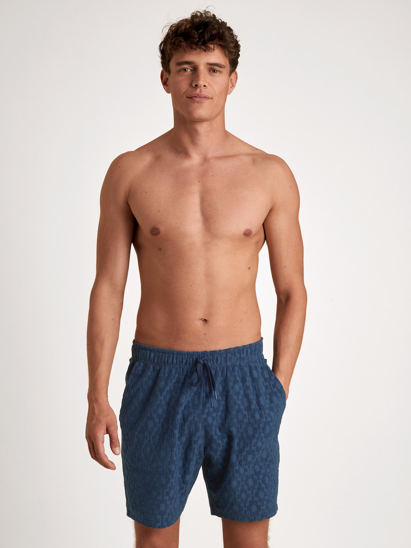 Insignia Blue Calida Rmx Lounge Holiday Bermudas Men Loungewear | ZIVUL-4231