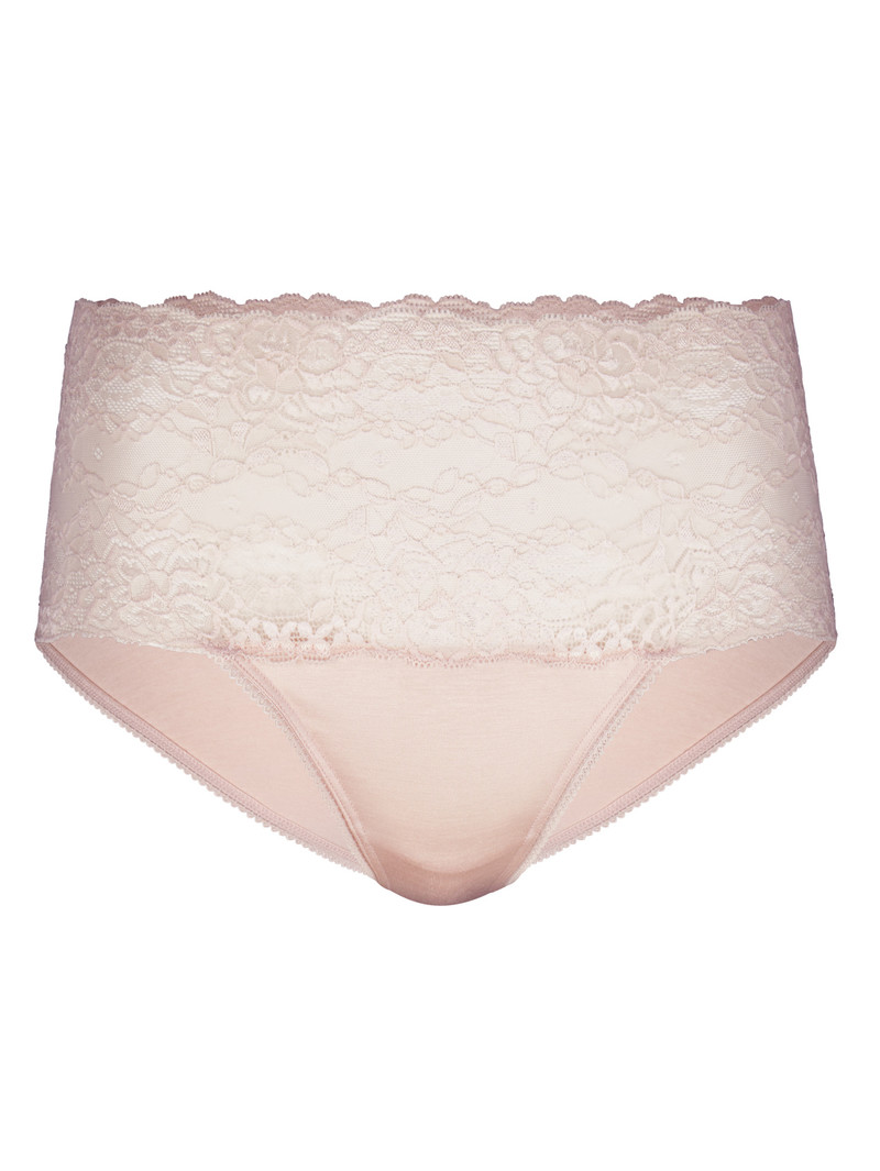 Lace Parfait Pink Calida Sensual Secrets High-waisted Briefs With Lace Waistband Women Underwear | UEKZO-1270