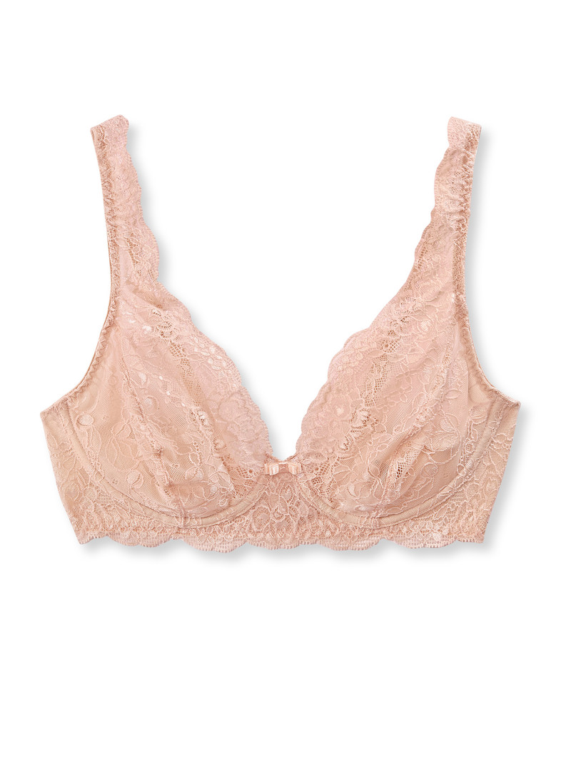 Lace Parfait Pink Calida Sensual Secrets Soft Non-wired Bra Women Underwear | CNWKJ-1647