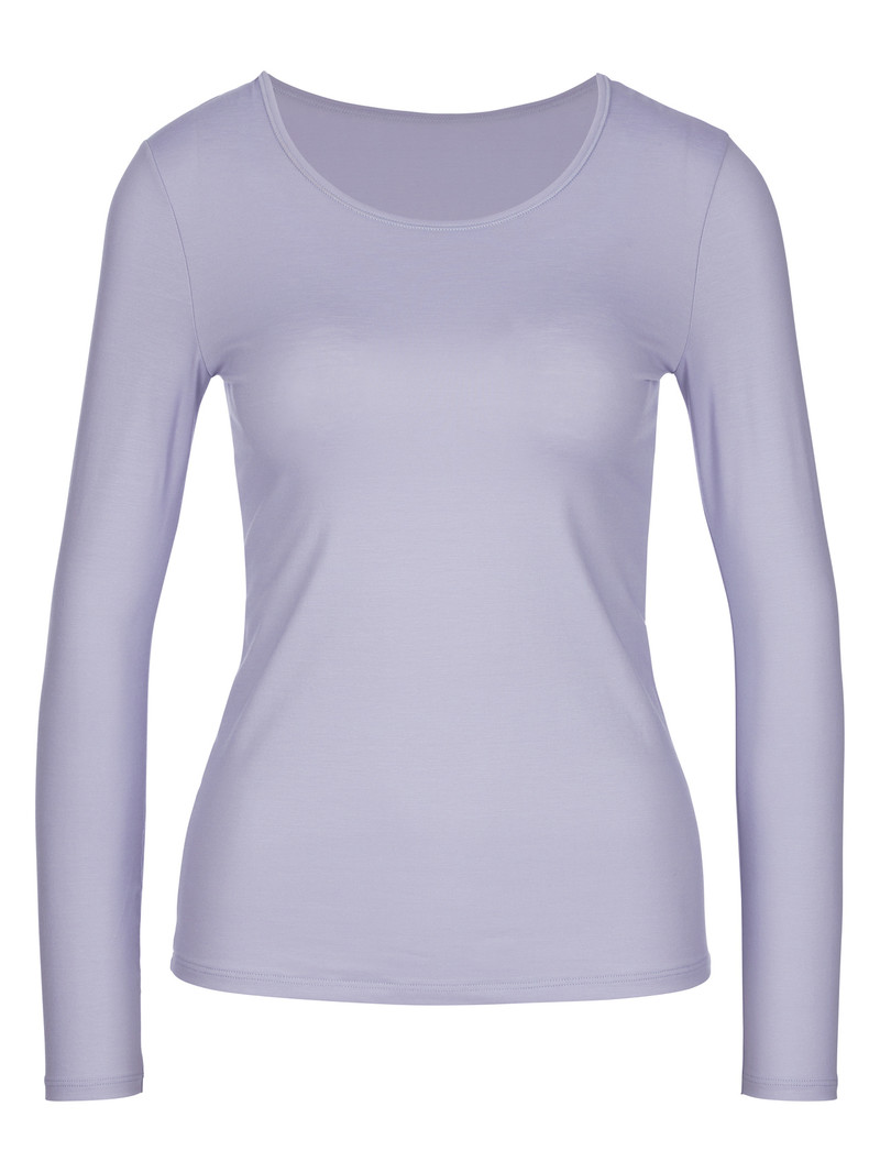 Lanquid Lavender Calida Natural Comfort Shirt Long Sleeve Women Underwear | UCRQB-0952