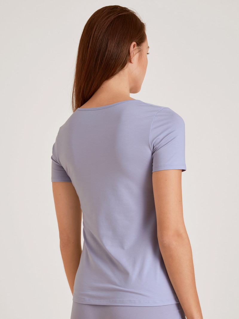 Lanquid Lavender Calida Natural Comfort Shirt Shortsleeve Women Underwear | HRACJ-8712