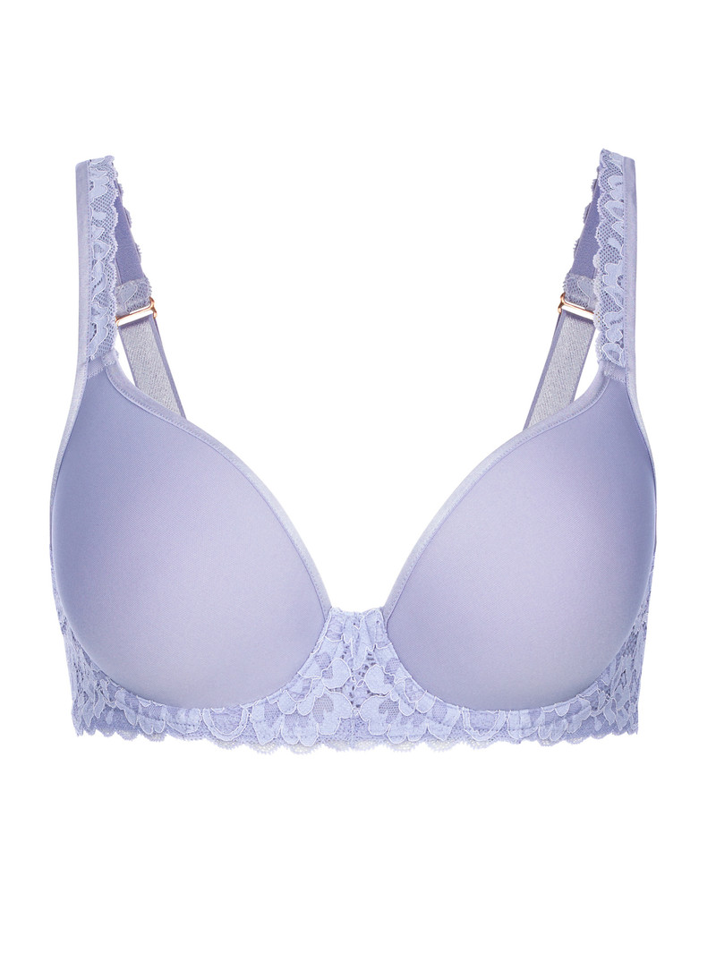 Lanquid Lavender Calida Natural Comfort Lace Spacer Bra Women Underwear | VPBSN-7380