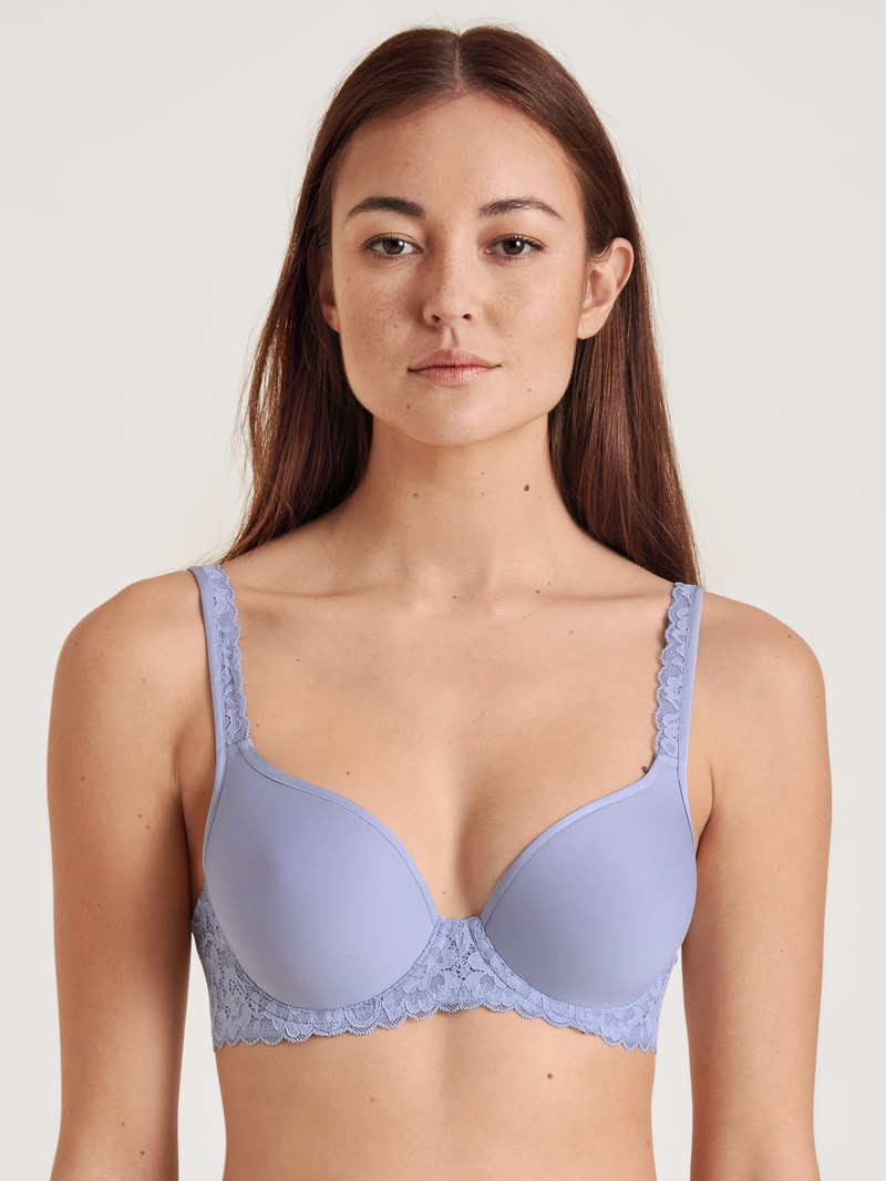 Lanquid Lavender Calida Natural Comfort Lace Spacer Bra Women Underwear | VPBSN-7380