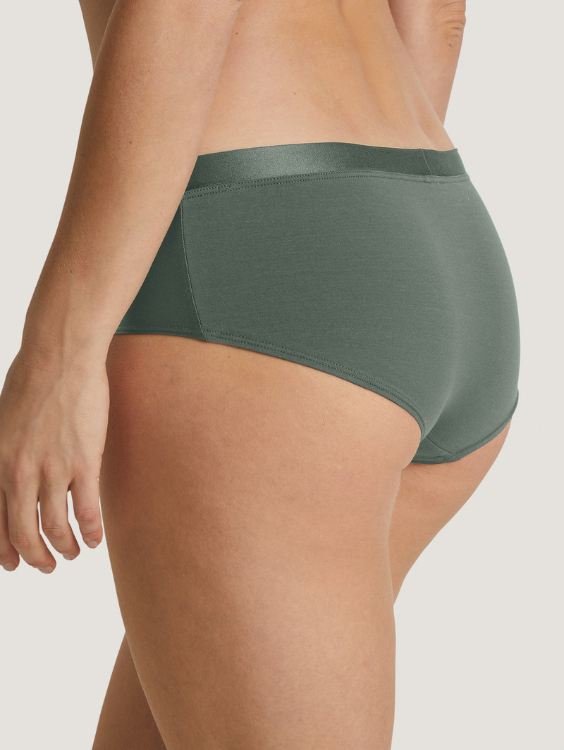 Laurel Green Calida Cate Panty, Low Cut Women Underwear | MLEZG-2560