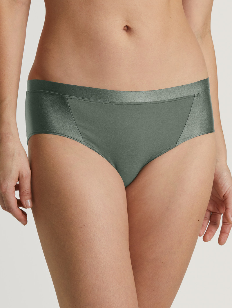 Laurel Green Calida Cate Panty, Low Cut Women Underwear | MLEZG-2560