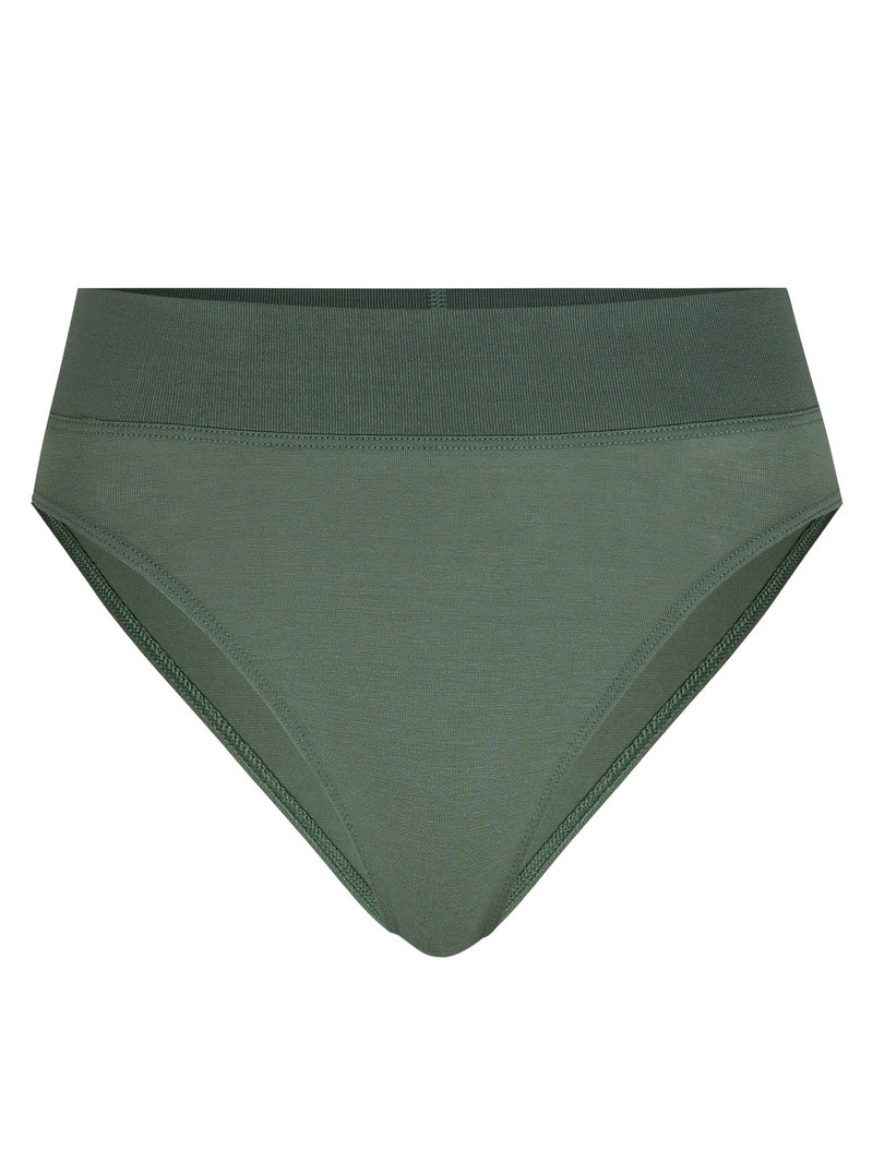 Laurel Green Calida Elastic Brief, High Waist Women Yoga | VGWIU-1785