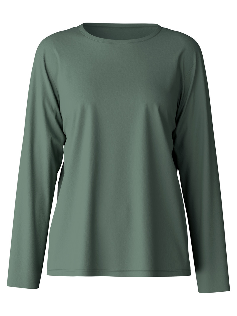 Laurel Green Calida Favourites Ground Shirt Long Sleeve Women Loungewear | MWLST-3578