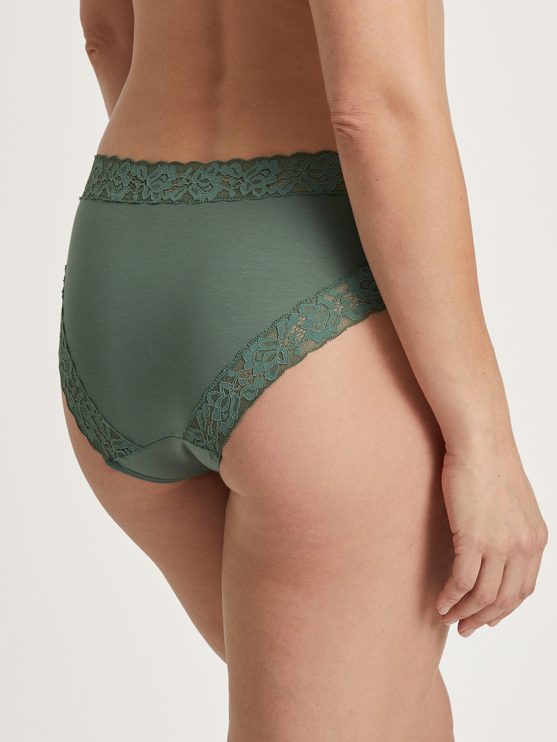 Laurel Green Calida Natural Comfort Lace Brief Women Underwear | UTKMH-3512