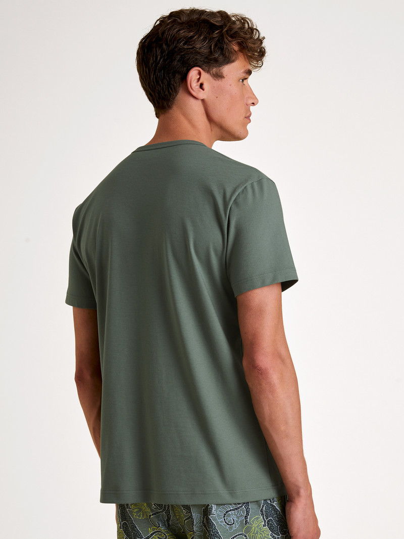 Laurel Green Calida Rmx Sleep Holiday T-shirt Men Sleepwear | OSXMY-6340