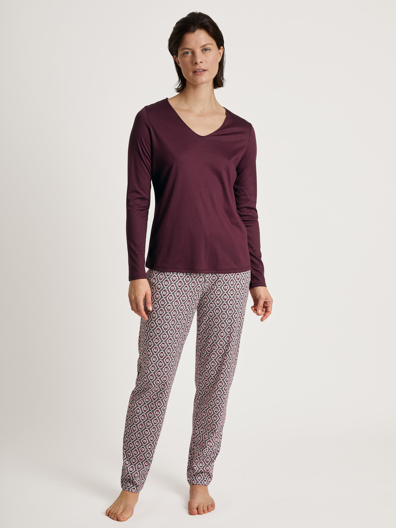 Laurel Green Print Calida Favourites Ground Pants Women Sleepwear | JAMBS-2418