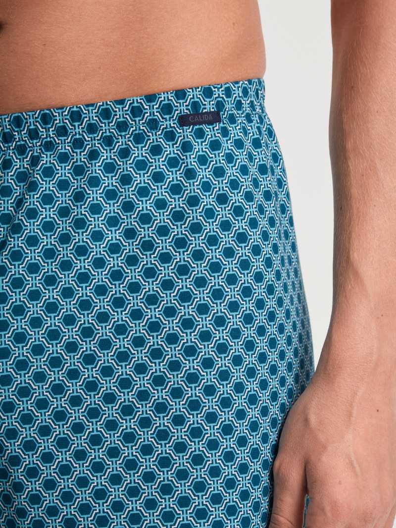 Legion Blue Calida Prints Boxer Shorts Men Underwear | QOKZT-4325