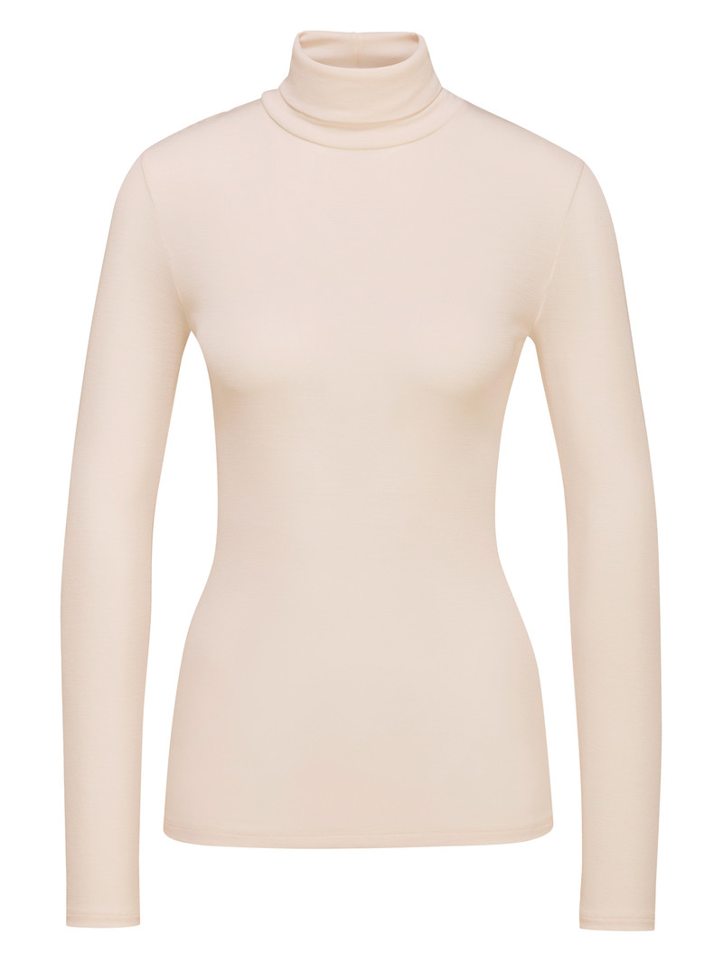 Light Ivory Calida True Confidence Shirt Long Sleeve Women Underwear | GQLXS-2480