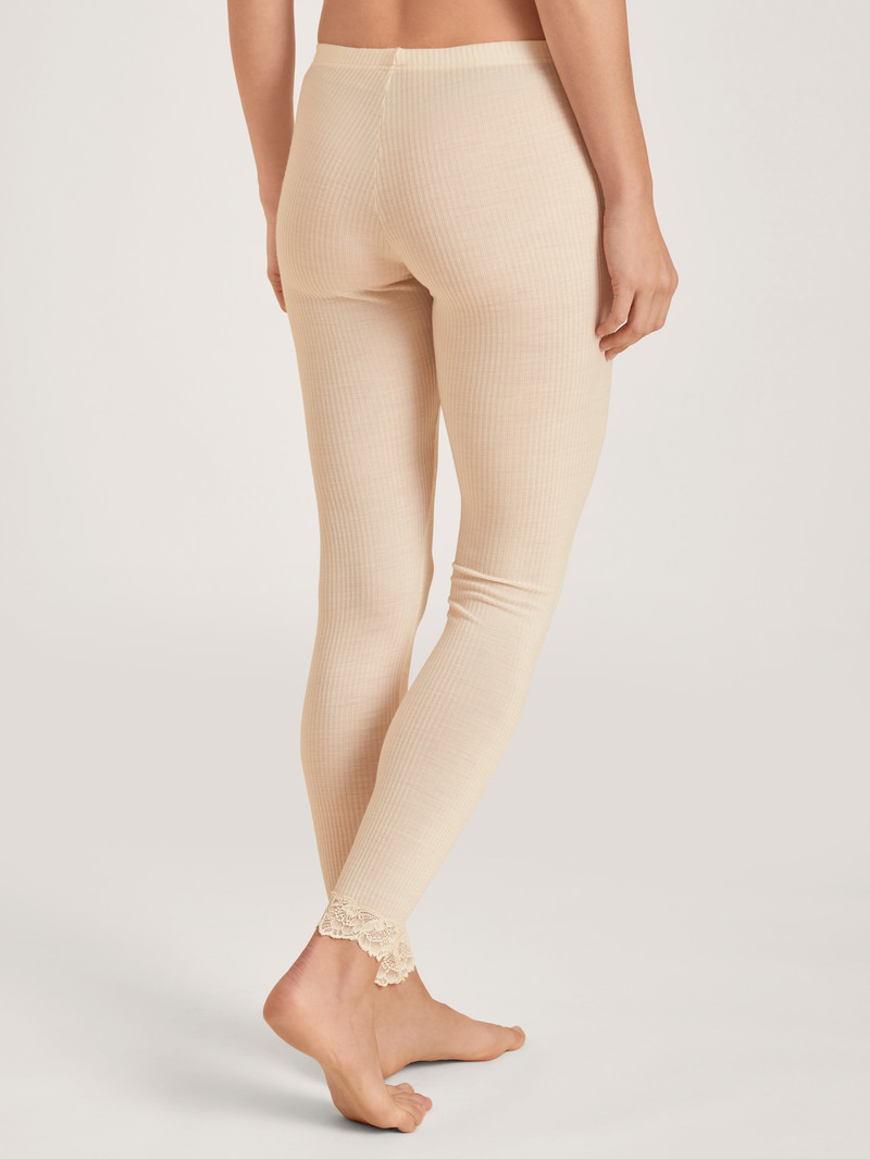 Light Macadamia Calida Silky Wool Joy Leggings Women Underwear | OBENJ-6759