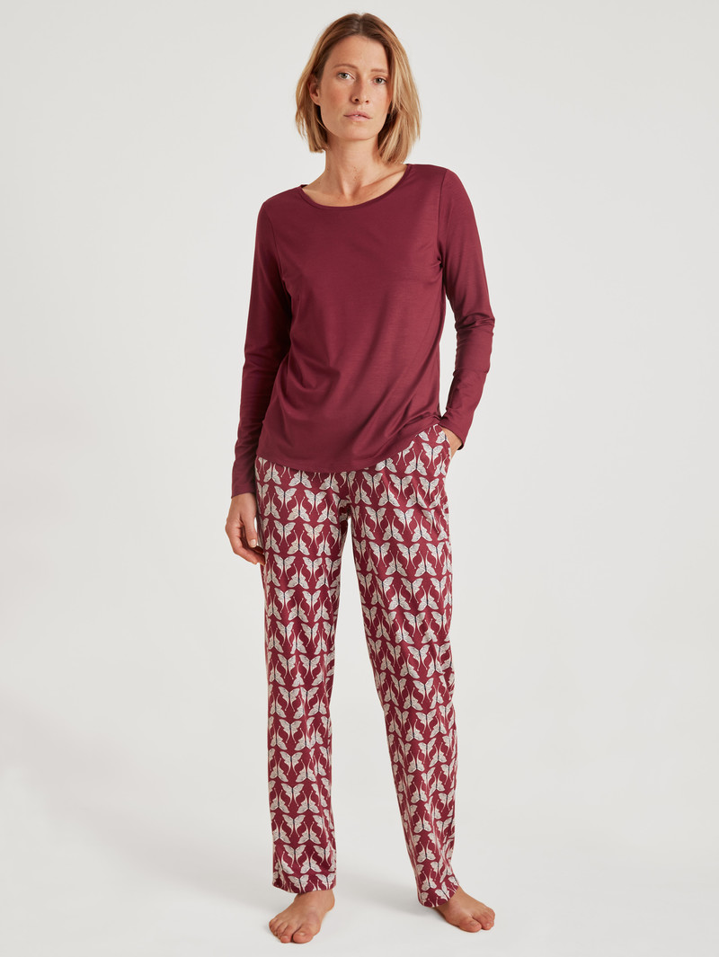 Mars Red Calida Favourites Butterfly Pants Women Sleepwear | VPHEW-6459