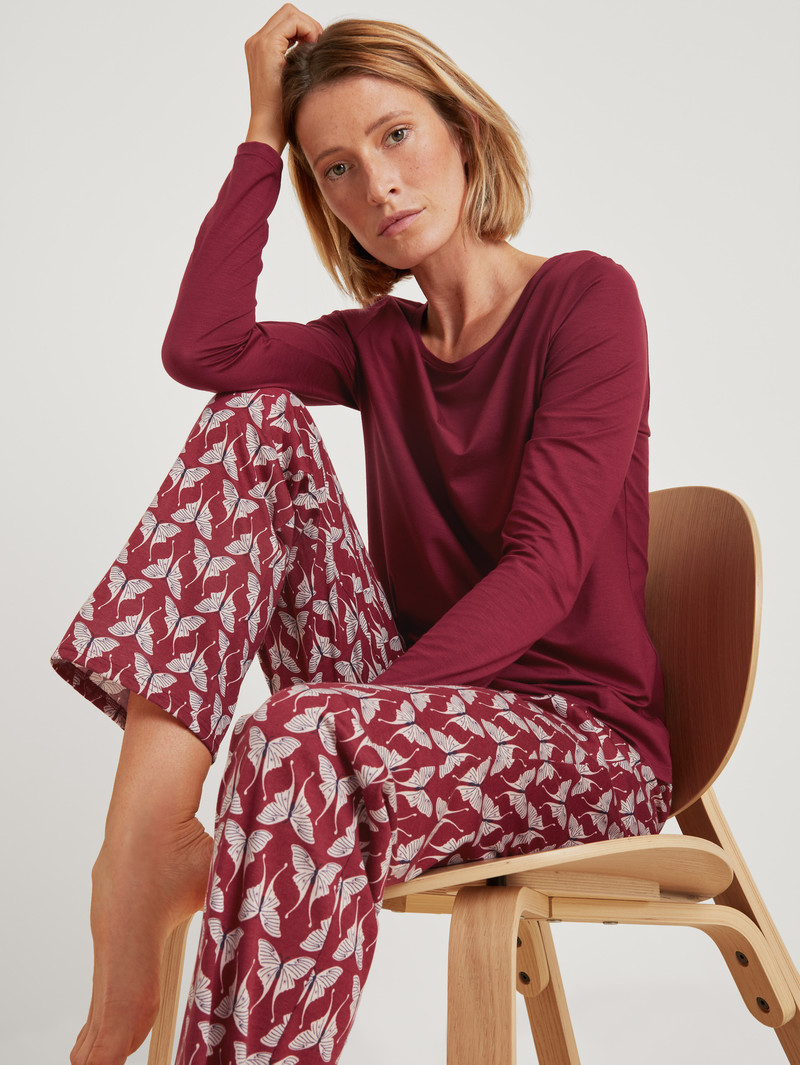 Mars Red Calida Favourites Butterfly Pants Women Sleepwear | VPHEW-6459