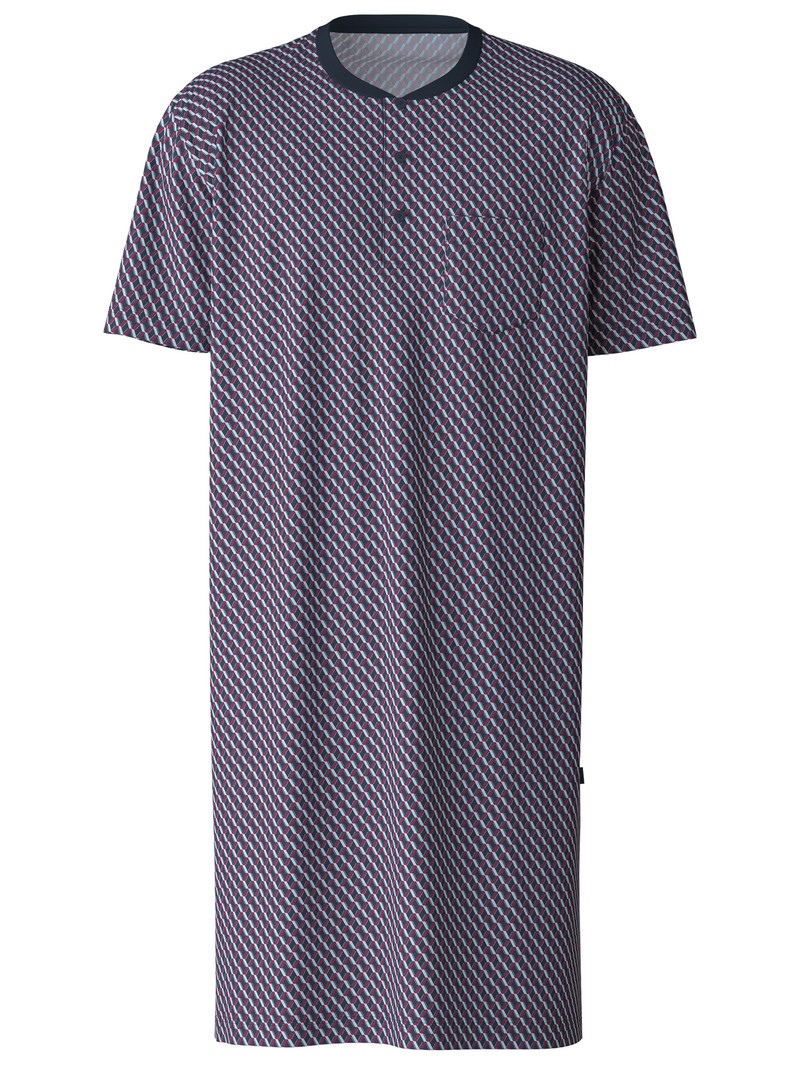 Mars Red Calida Relax Imprint Nightshirt Men Sleepwear | NZVAK-5689