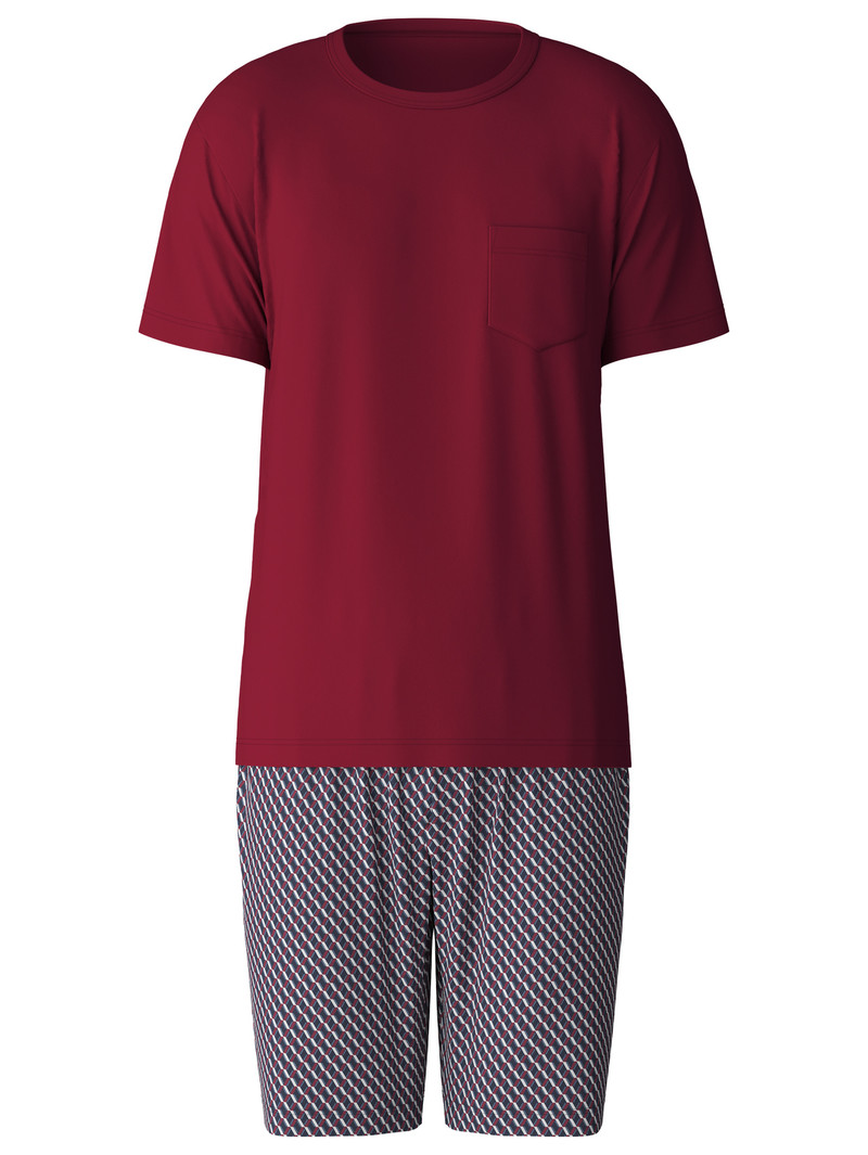 Mars Red Calida Relax Imprint Short Pyjama Men Sleepwear | EQJRC-9274