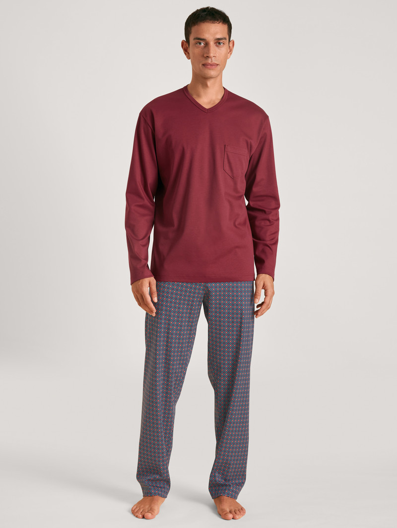 Mars Red Calida Relax Streamline 4 Pyjama Men Sleepwear | OFCSU-9746