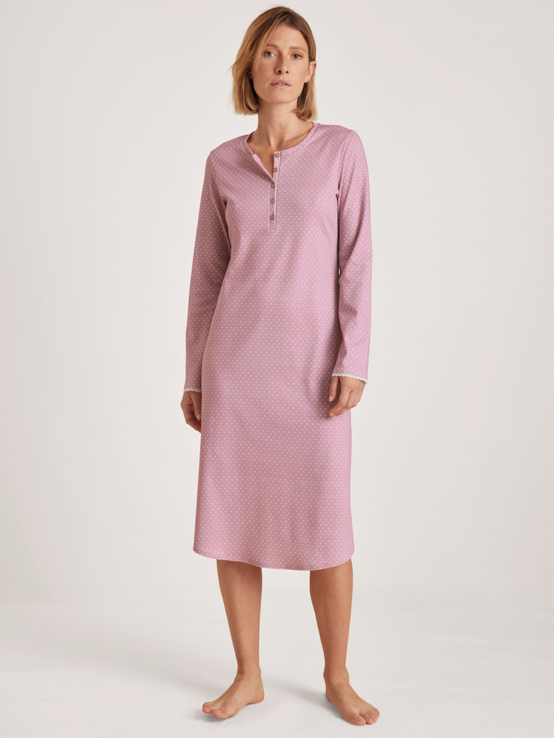 Mauve Shadow Calida Midnight Dreams Nightdress Women Sleepwear | MQNAG-4825