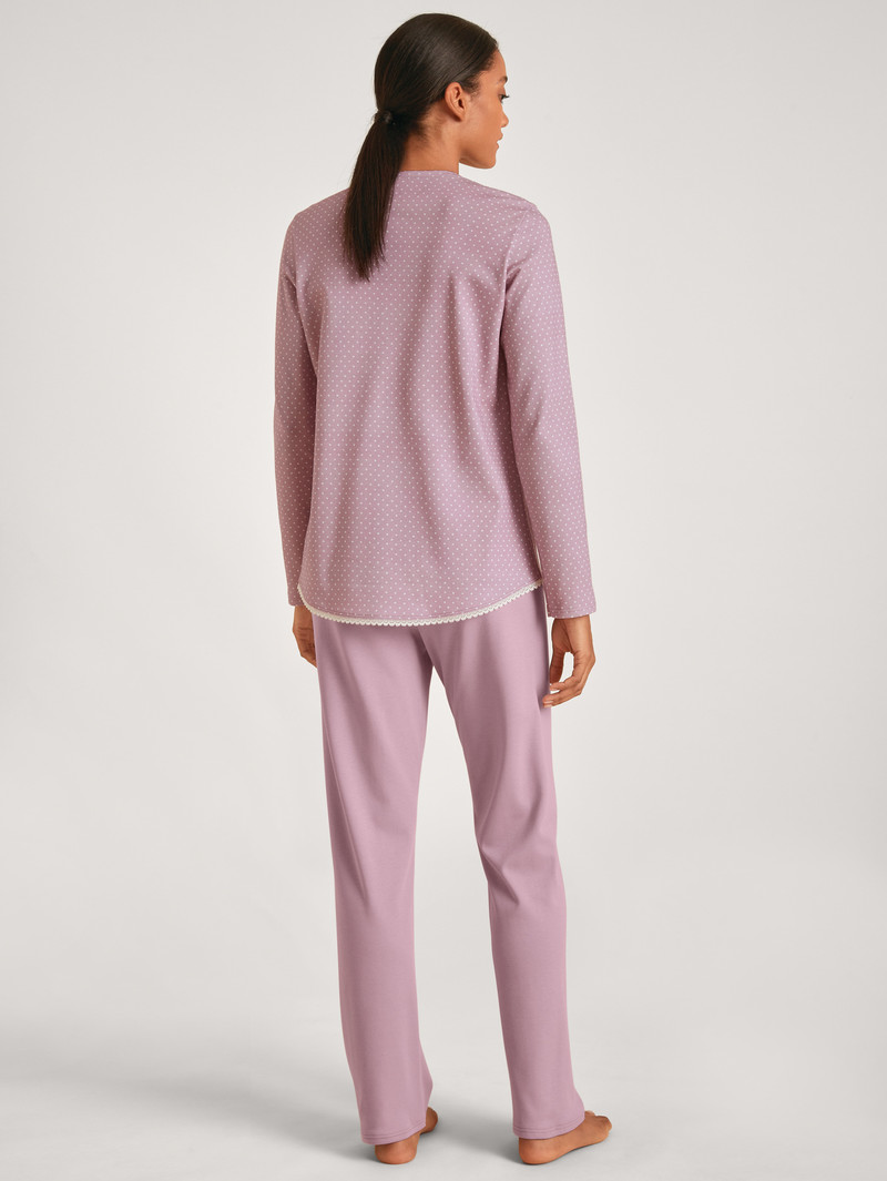 Mauve Shadow Calida Midnight Dreams Pyjama Women Sleepwear | BTGNA-4173