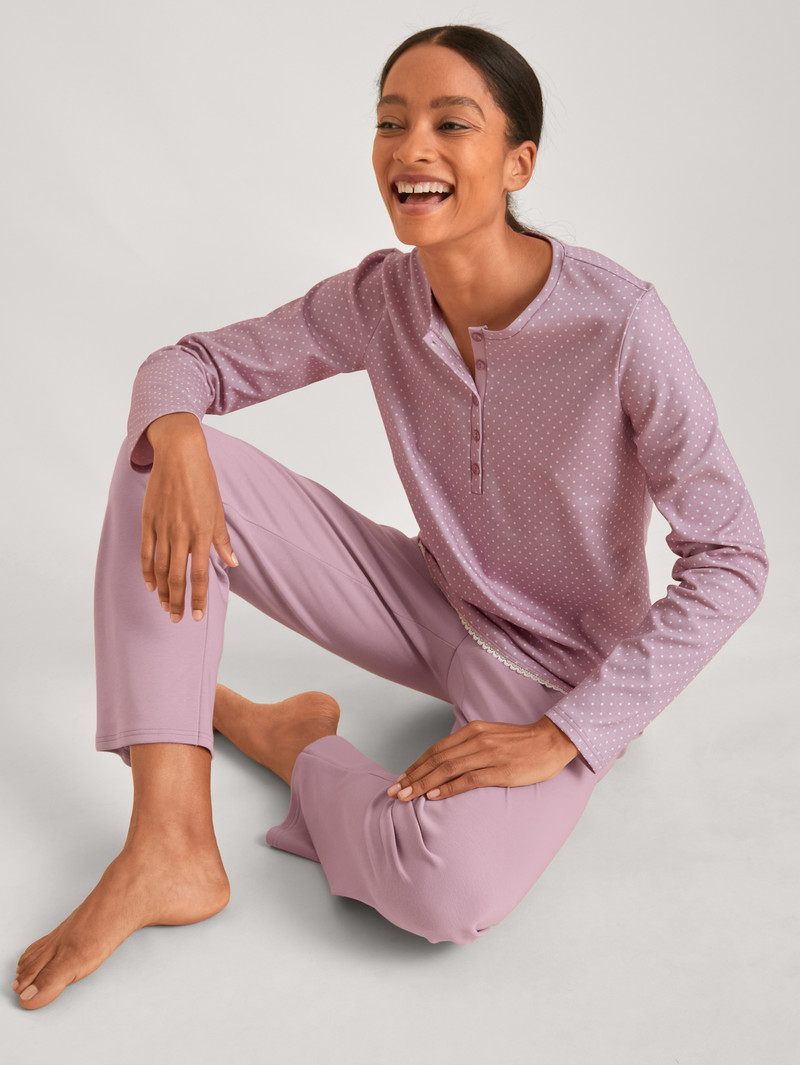 Mauve Shadow Calida Midnight Dreams Pyjama Women Sleepwear | BTGNA-4173