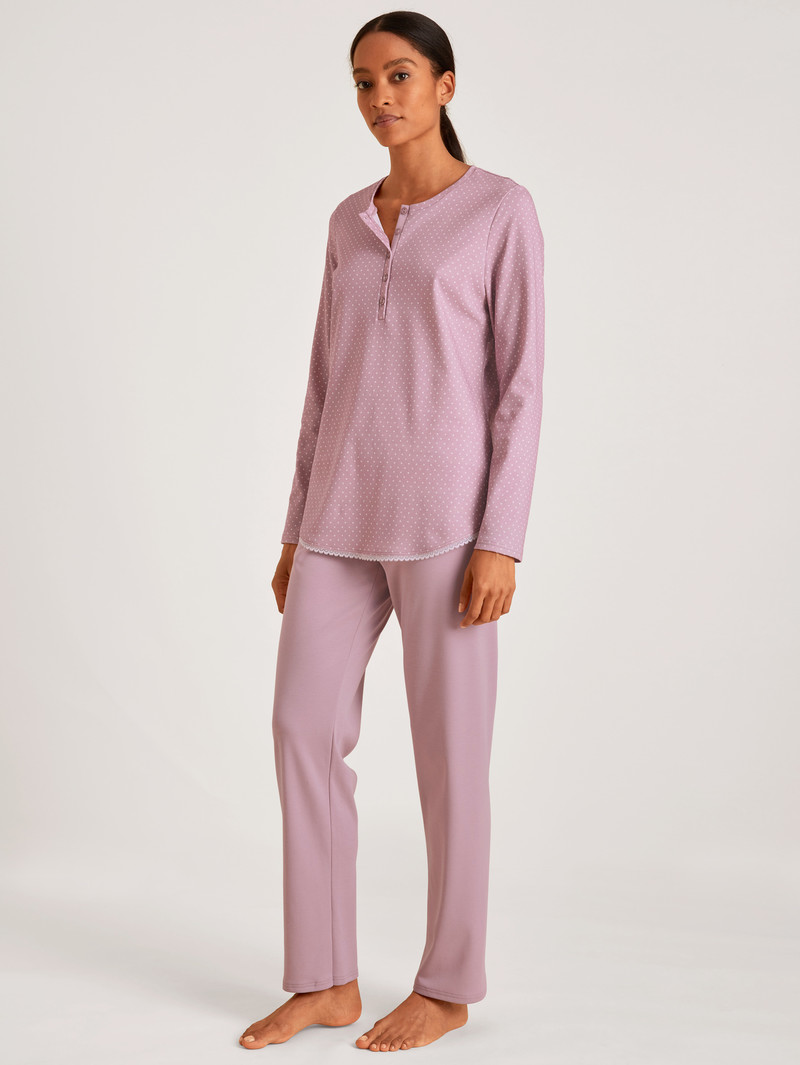 Mauve Shadow Calida Midnight Dreams Pyjama Women Sleepwear | BTGNA-4173