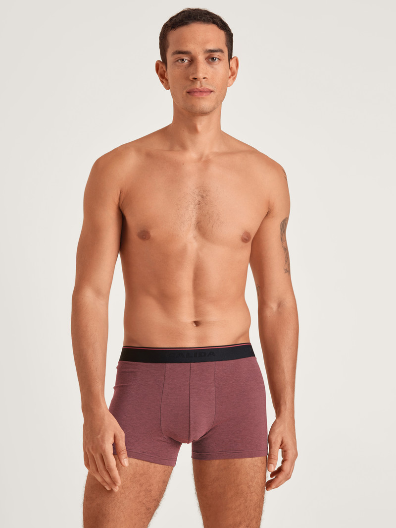 Mineral Red Calida Cotton Stretch Boxer Brief Men Underwear | KNJIX-5612