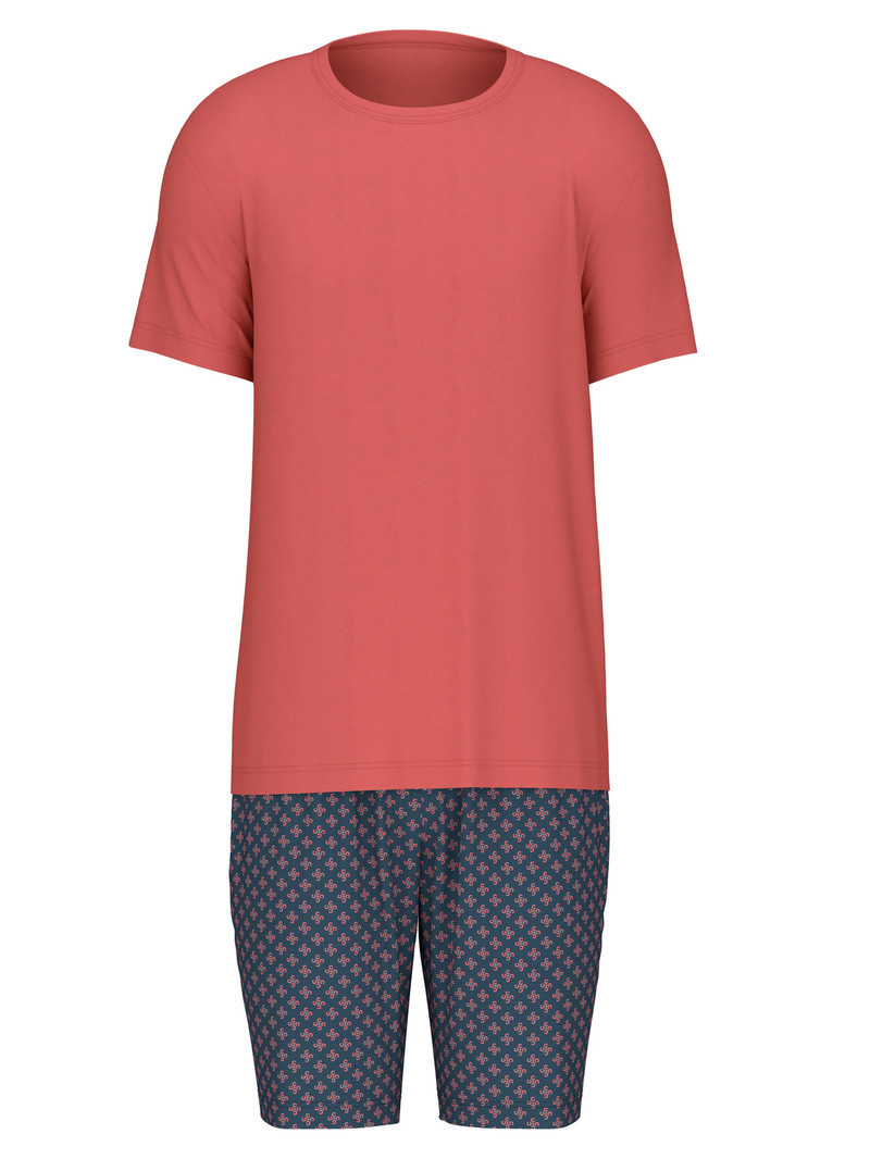 Mineral Red Calida Relax Superlight 5 Short Pyjama Men Sleepwear | LYROU-4752