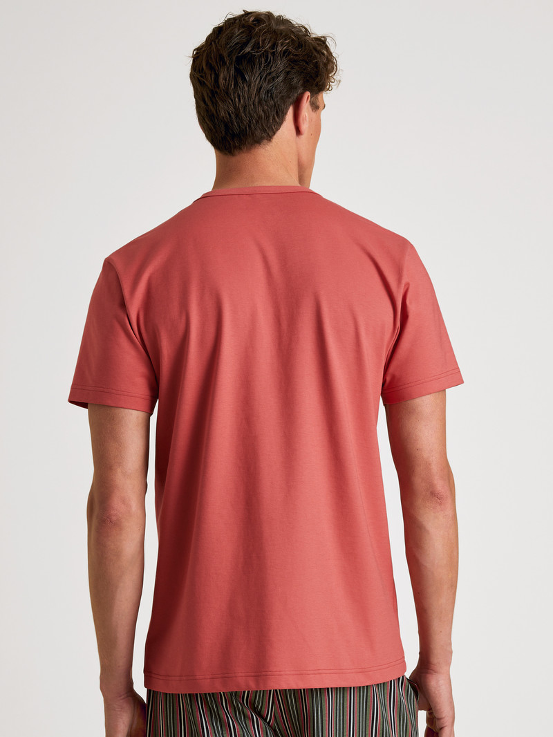 Mineral Red Calida Rmx Sleep Holiday T-shirt Men Sleepwear | AUZNG-6903