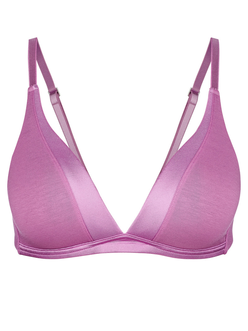 Mulberry Mauve Calida Cate Triangle Bra With Padding Women Underwear | TNABL-3910