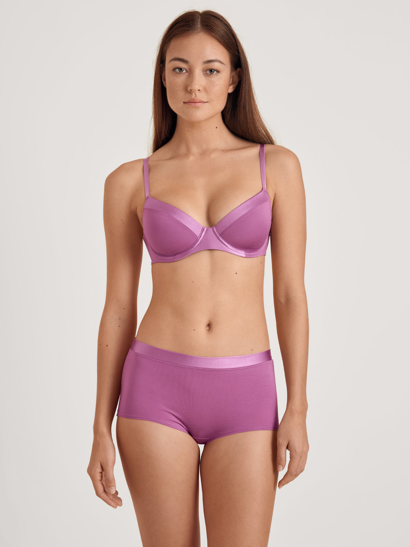 Mulberry Mauve Calida Cate T-shirt Bra Women Underwear | ROJUS-8195