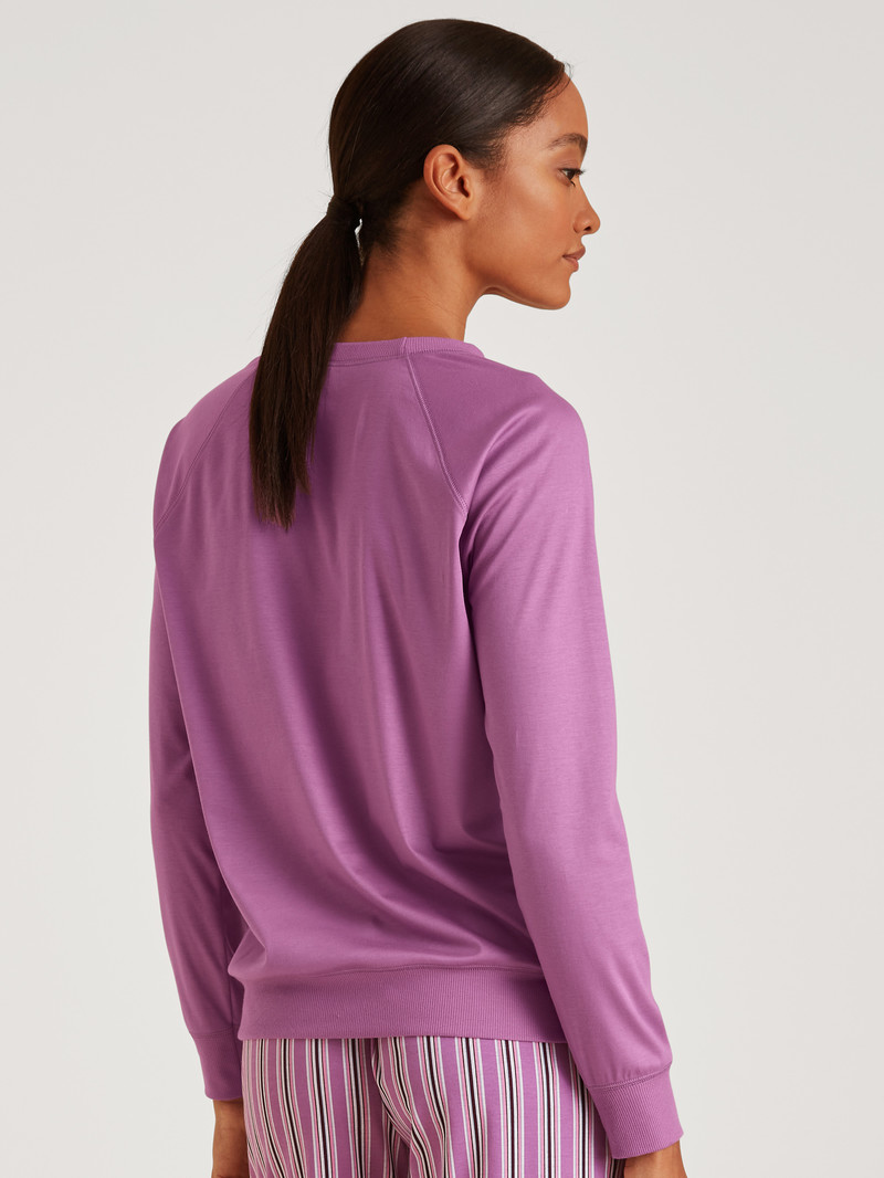 Mulberry Mauve Calida Favourites Kiss Shirt Long Sleeve Women Yoga | RIOEA-8176