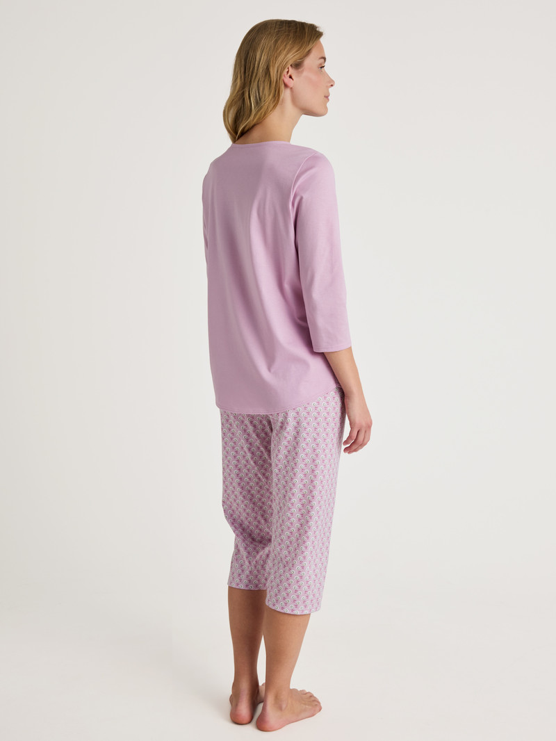 New Fragrant Lilac Calida Special 3/4 Pyjama Women Sleepwear | FQUHA-3086