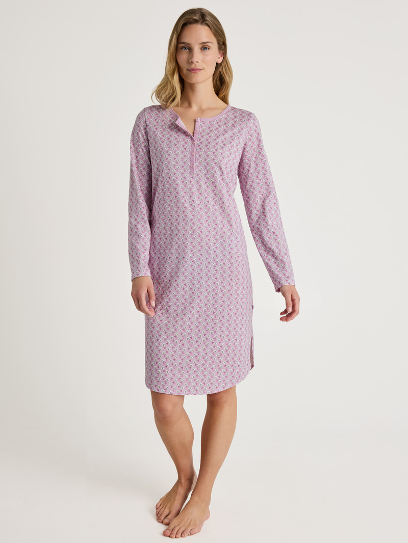 New Fragrant Lilac Calida Special Sleepshirt, Length 100 Cm Women Sleepwear | UZQOJ-6034