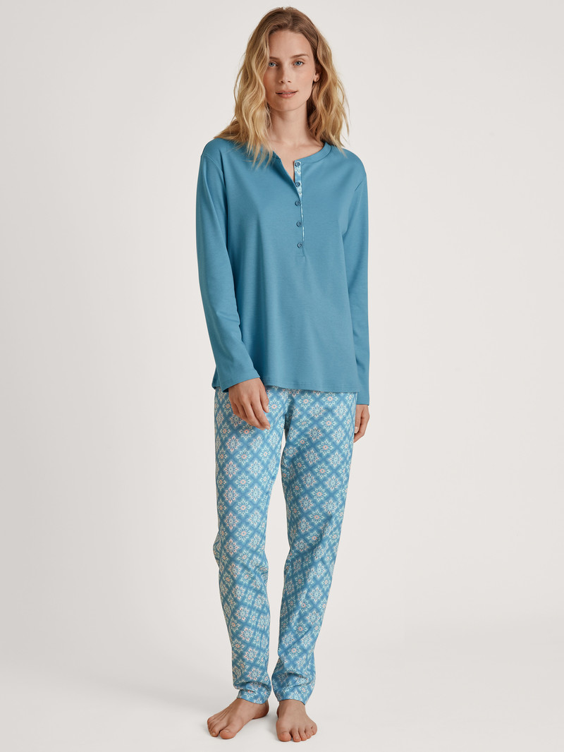 Niagara Blue Calida Daylight Dreams Pyjama Women Sleepwear | KLNDV-3741