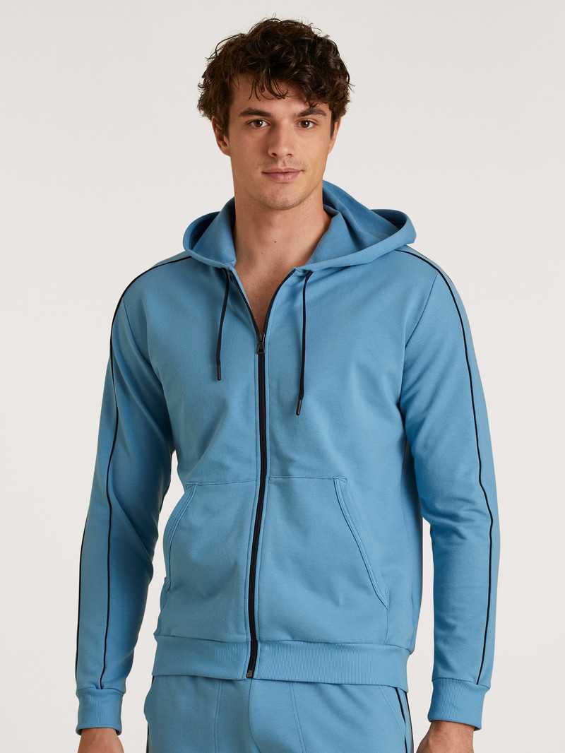 Niagara Blue Calida Rmx Lounge Leisure Jacket Men Loungewear | NDRAL-3725