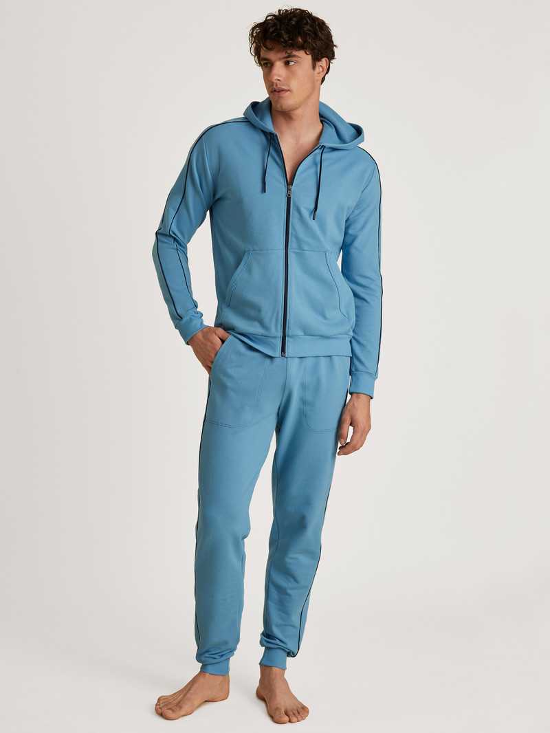 Niagara Blue Calida Rmx Lounge Leisure Jacket Men Loungewear | NDRAL-3725