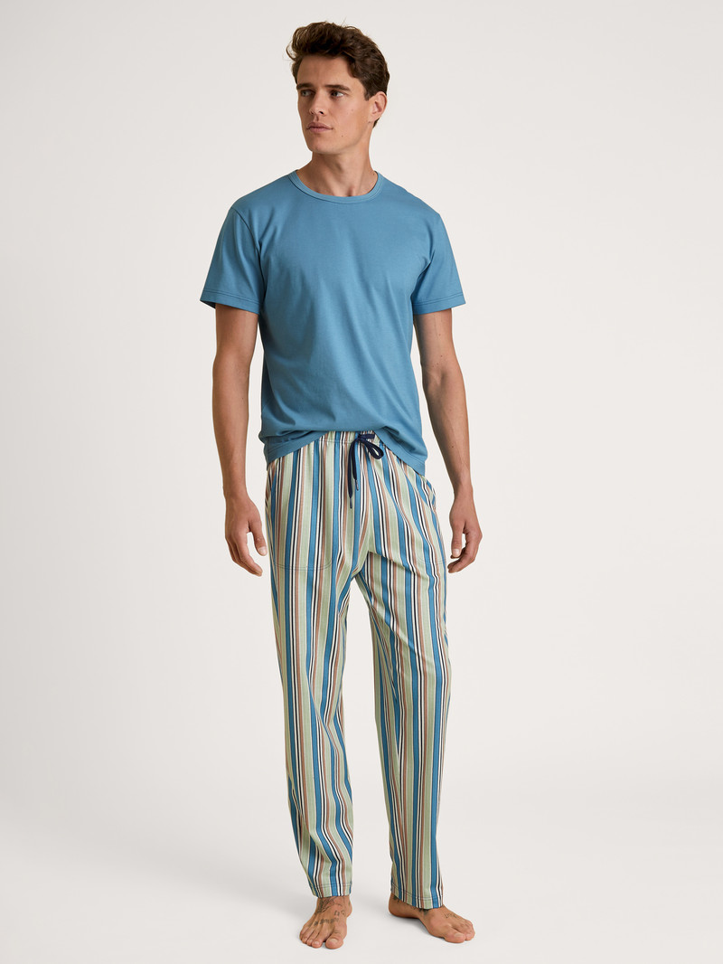 Niagara Blue Calida Rmx Sleep Weekend Pants Men Sleepwear | LBKDX-1820